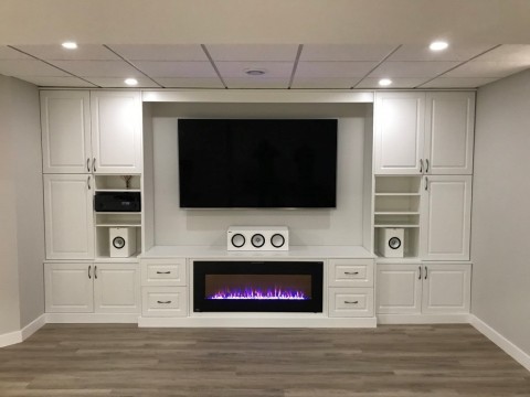 Fireplace and Media Centre 2
